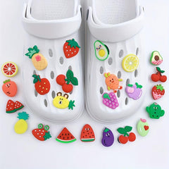 24pcs Strawberry Watermelon Shoe Charm Set Resin Shoe Buckle DIY Accessories