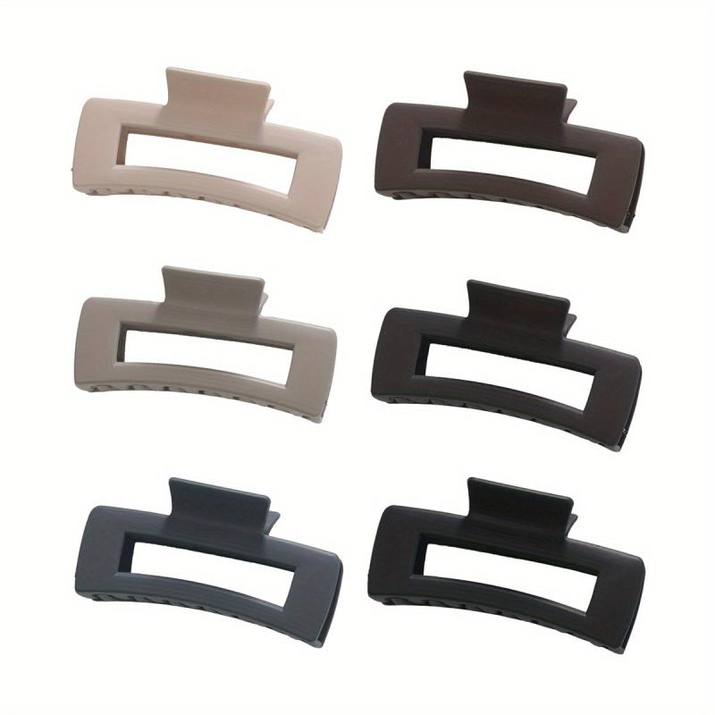 Women's Large Hair Claw Hollowed Rectangle Hair Accessories