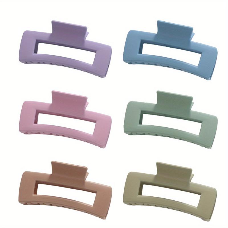 Women's Large Hair Claw Hollowed Rectangle Hair Accessories