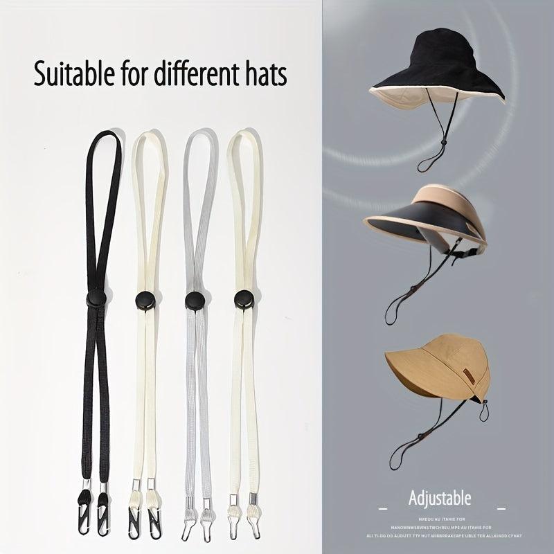 5pcs Hat Strap Clip Adjustable Windproof Chin Strap & Cap Retainers for Outdoor
