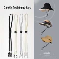 5pcs Hat Strap Clip Adjustable Windproof Chin Strap & Cap Retainers for Outdoor