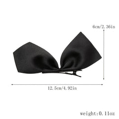 Bow French Barrette Solid Hair Clip Hairpin Daily Party Hair Accessories