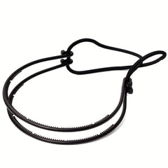 Double Layered Hair Band With Adjustable Rubber Cord
