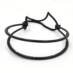 Double Layered Hair Band With Adjustable Rubber Cord