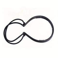 Double Layered Hair Band With Adjustable Rubber Cord