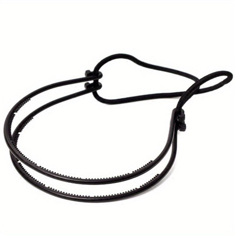 Double Layered Hair Band With Adjustable Rubber Cord