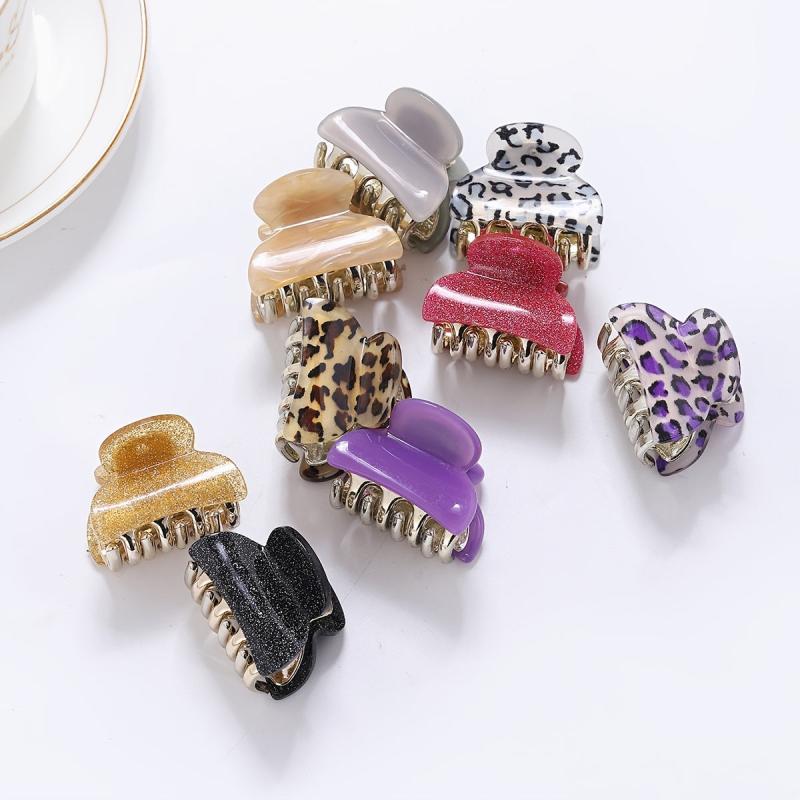 Leopard Pattern Hair Claw Women's Ponytail Hair Clip