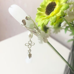 Vintage Chinese Style Jade Hairpin Cheongsam Hair Accessories