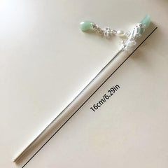 Vintage Chinese Style Jade Hairpin Cheongsam Hair Accessories