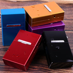 Automatic Flip Aluminum Alloy Cigarette Box Metal Cigarette Case