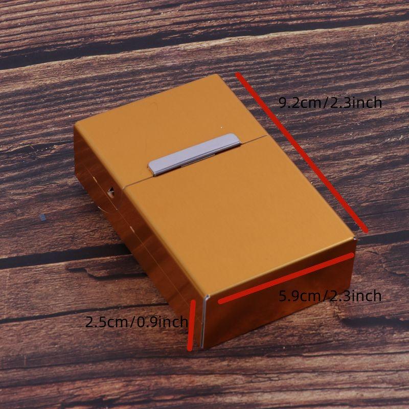 Automatic Flip Aluminum Alloy Cigarette Box Metal Cigarette Case