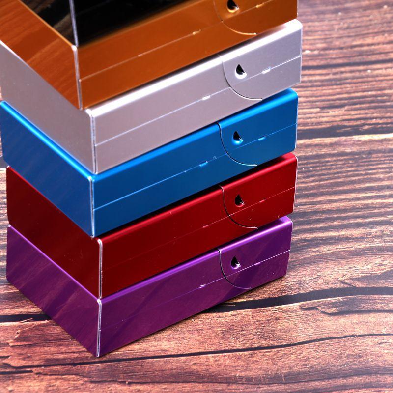 Automatic Flip Aluminum Alloy Cigarette Box Metal Cigarette Case