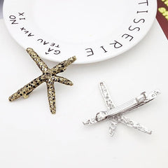 Star Hair Clips Metal Hair Barrettes Fashionable Hair Clip