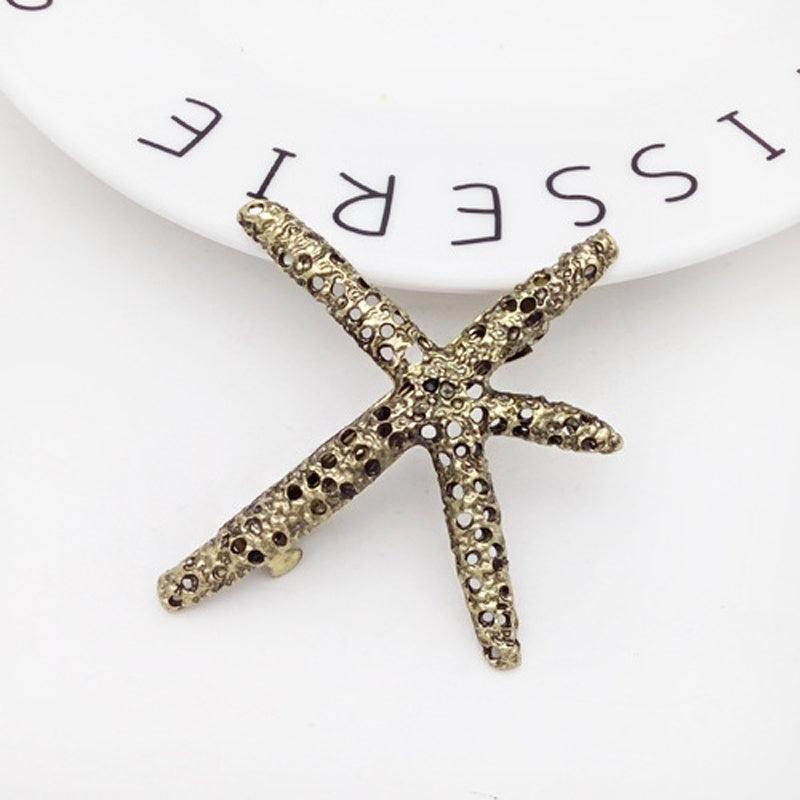 Star Hair Clips Metal Hair Barrettes Fashionable Hair Clip