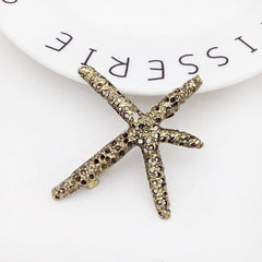 Star Hair Clips Metal Hair Barrettes Fashionable Hair Clip