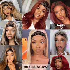 Leopard Pattern Wig Elastic Band Edge Laying Band