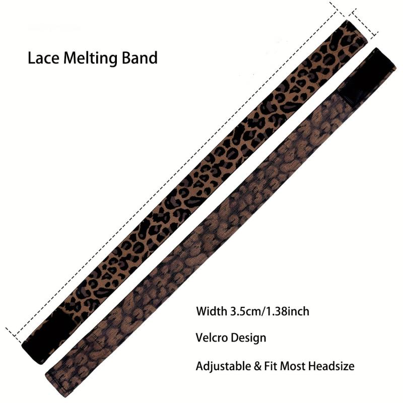 Leopard Pattern Wig Elastic Band Edge Laying Band