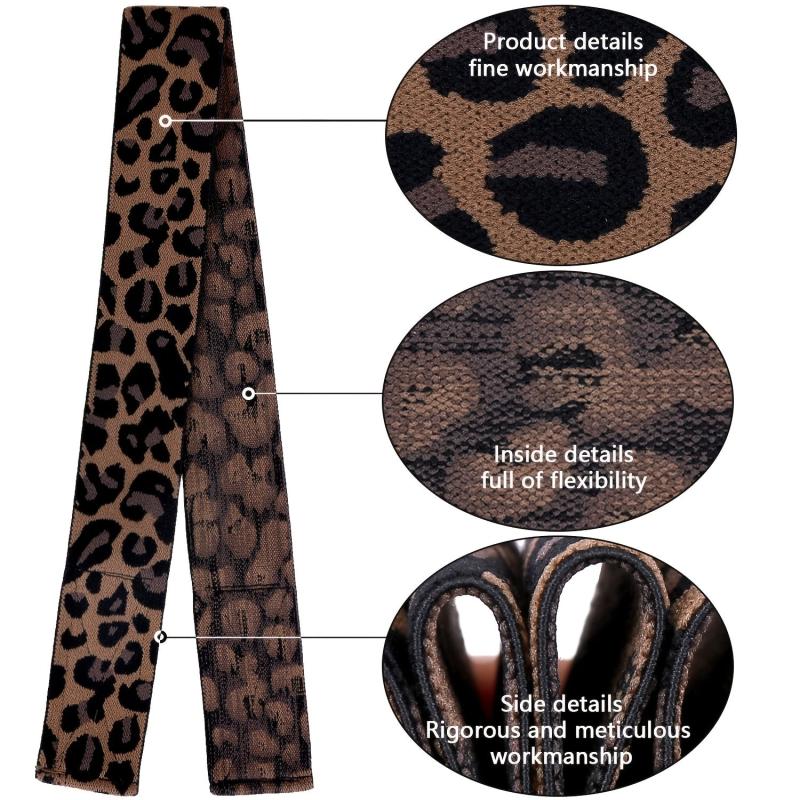 Leopard Pattern Wig Elastic Band Edge Laying Band