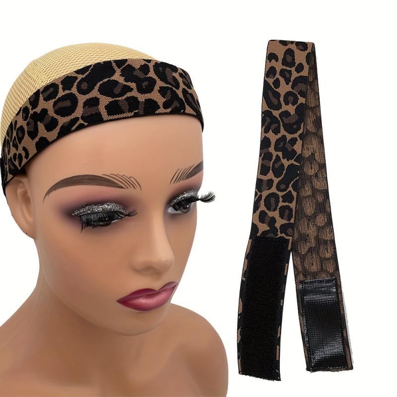Leopard Pattern Wig Elastic Band Edge Laying Band