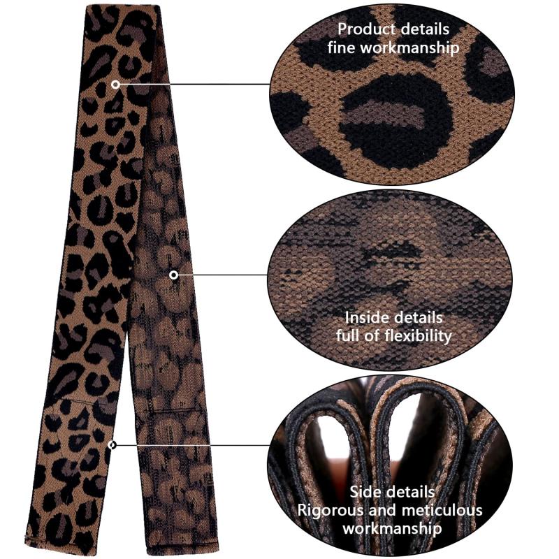 Leopard Pattern Wig Elastic Band Edge Laying Band