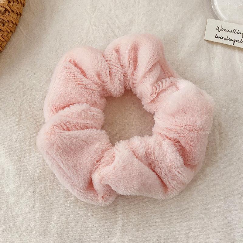 Solid Colors Velvet Scrunchies Soft Hair Ties Ponytail Holders