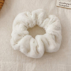 Solid Colors Velvet Scrunchies Soft Hair Ties Ponytail Holders