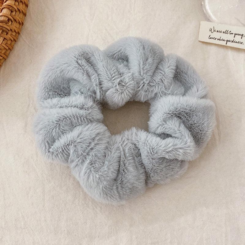 Solid Colors Velvet Scrunchies Soft Hair Ties Ponytail Holders