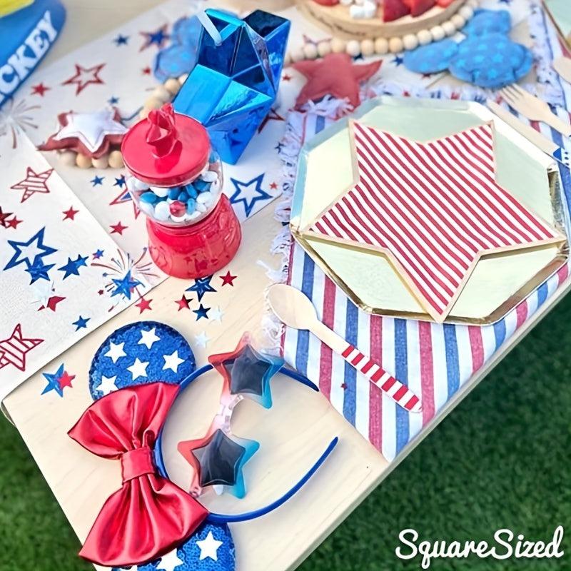 Independence Sequin Star Headband Mouse Ears Bow Hair Band
