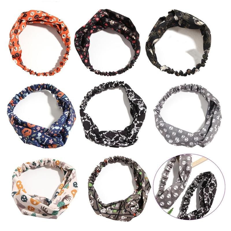 Cartoon Print Halloween Headbands for Party and Daily Use