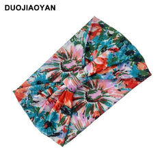 Butterfly Print Knotted Wide Headband Hair Accessories For Women