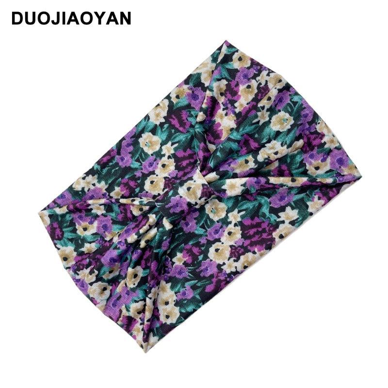 Butterfly Print Knotted Wide Headband Hair Accessories For Women
