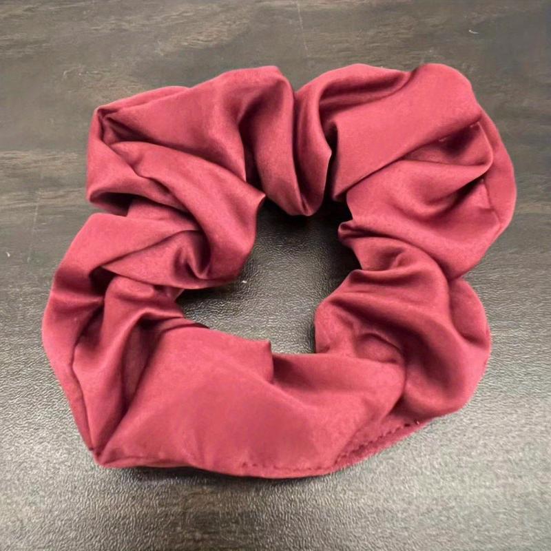 Minimalist Solid Scrunchie Non Slip Hair Tie
