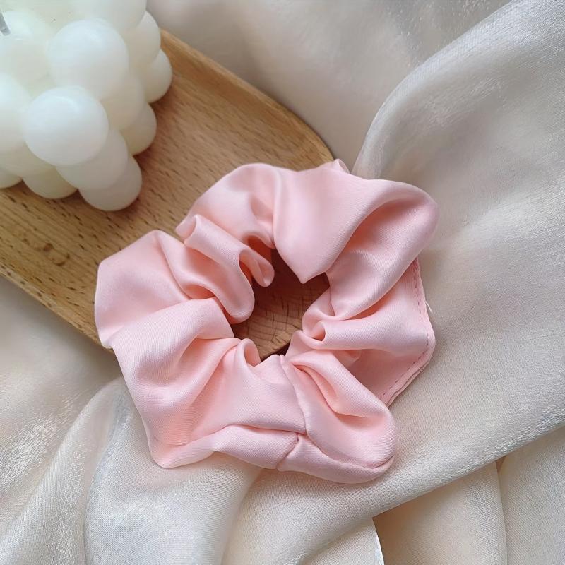 Minimalist Solid Scrunchie Non Slip Hair Tie