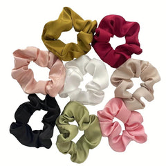 Minimalist Solid Scrunchie Non Slip Hair Tie
