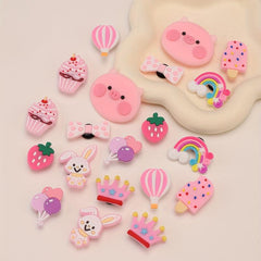 Cartoon Shoes Buckle PVC Pink Piggy Cupcake Bee Shoe Charm DIY Shoe Accessories