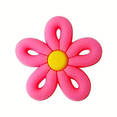 16 Pink Daisy Shoe Charms For Clogs Sandals Unisex Kids