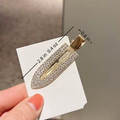 Rhinestone No Bend Hair Clip Alloy Hair Accessories