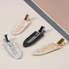 Rhinestone No Bend Hair Clip Alloy Hair Accessories