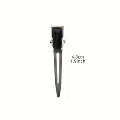 1pc Duck Billed Clip Silvery Hair Clip - Salon Accessories