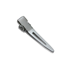 1pc Duck Billed Clip Silvery Hair Clip - Salon Accessories