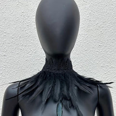 Faux Feather Neck Scarf Halloween Cosplay Costume Accessory