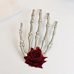 Punk Hair Clip Halloween Horror Large Claw Decor Hair Clip Women Girls Hair Acce