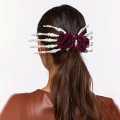 Punk Hair Clip Halloween Horror Large Claw Decor Hair Clip Women Girls Hair Acce