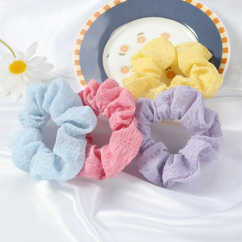 Candy Scrunchies Soft Fabric Hair Tie for Women