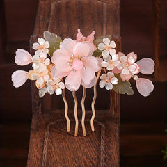 Chinese Style Flower Hair Accessories Set for Women