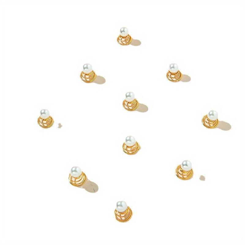 Coil Hair Ring Wedding Hair Pin Side Braids Accessory