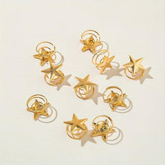 Coil Hair Ring Wedding Hair Pin Side Braids Accessory