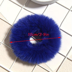 Faux Rabbit Fur Hair Scrunchies Elastic Hair Band 1pc