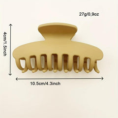 4pcs Matte Solid Hair Claw Shark Claw Ponytail Holder Hair Accessories