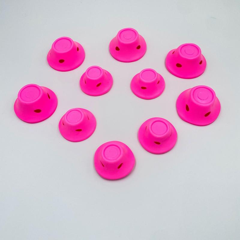 10pcs Mushroom Magic Hair Rollers with 20 Large and 20 Small Silicone Curlers